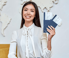 girl with passports